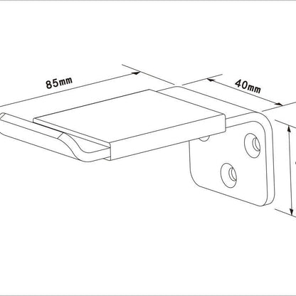 Dark Slate Gray Multibrackets M Headset Holder Wall White