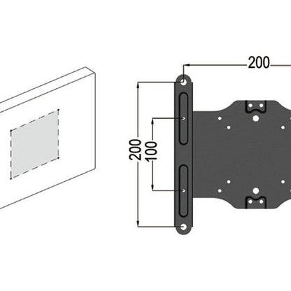 Dark Slate Gray Multibrackets M Desktopmount VESA Adapter 200x200