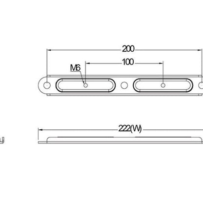 Light Gray Multibrackets M Desktopmount VESA Adapter 200x200