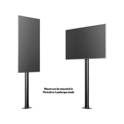 Dark Slate Gray Multibrackets M Display Stand 180 Single Black w. Floormount