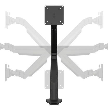Light Gray Multibrackets M VESA Gas Lift Arm Single Black HD
