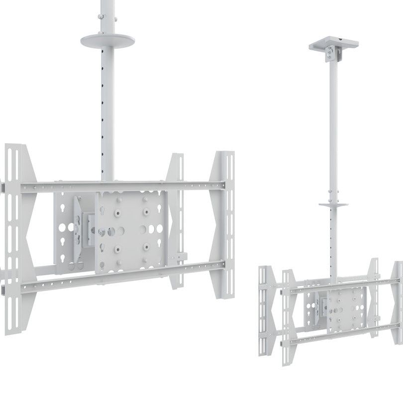 Light Gray Multibrackets M Public Ceilingmount Large Back to Back White 3000