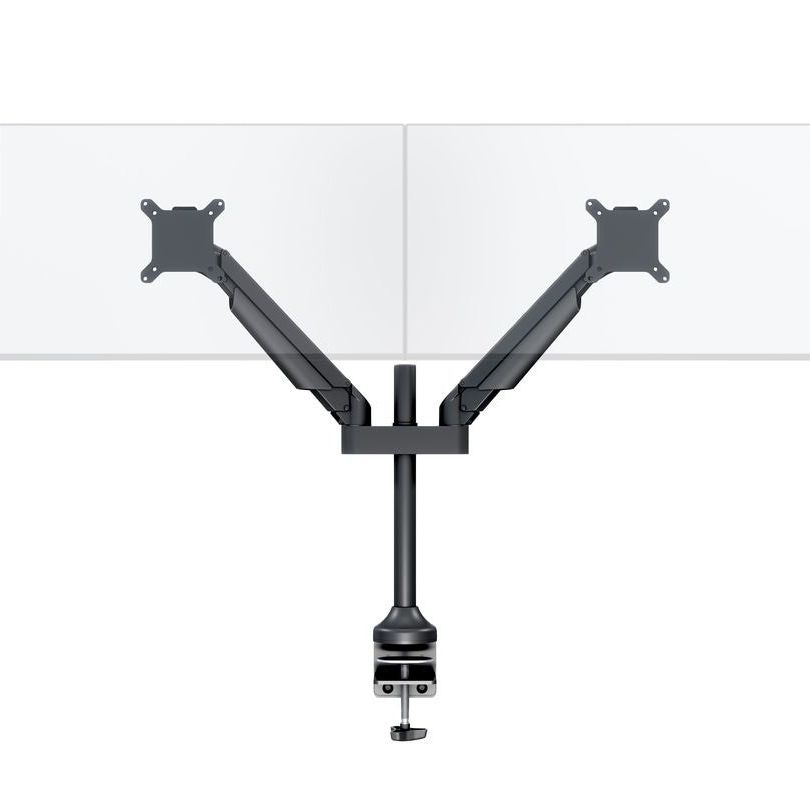 Dark Slate Gray Multibrackets M VESA Gas Lift Arm Dual Black HD
