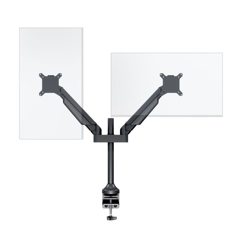 Dark Slate Gray Multibrackets M VESA Gas Lift Arm Dual Black HD