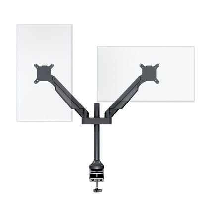Dark Slate Gray Multibrackets M VESA Gas Lift Arm Dual Black HD