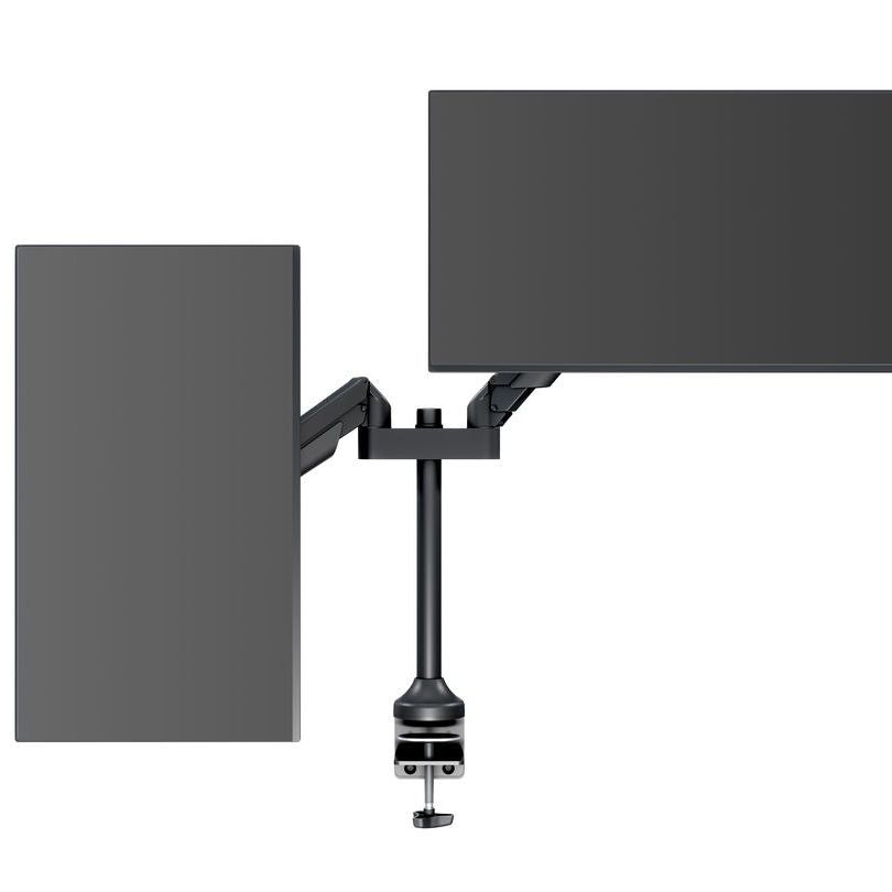Dark Slate Gray Multibrackets M VESA Gas Lift Arm Dual Black HD