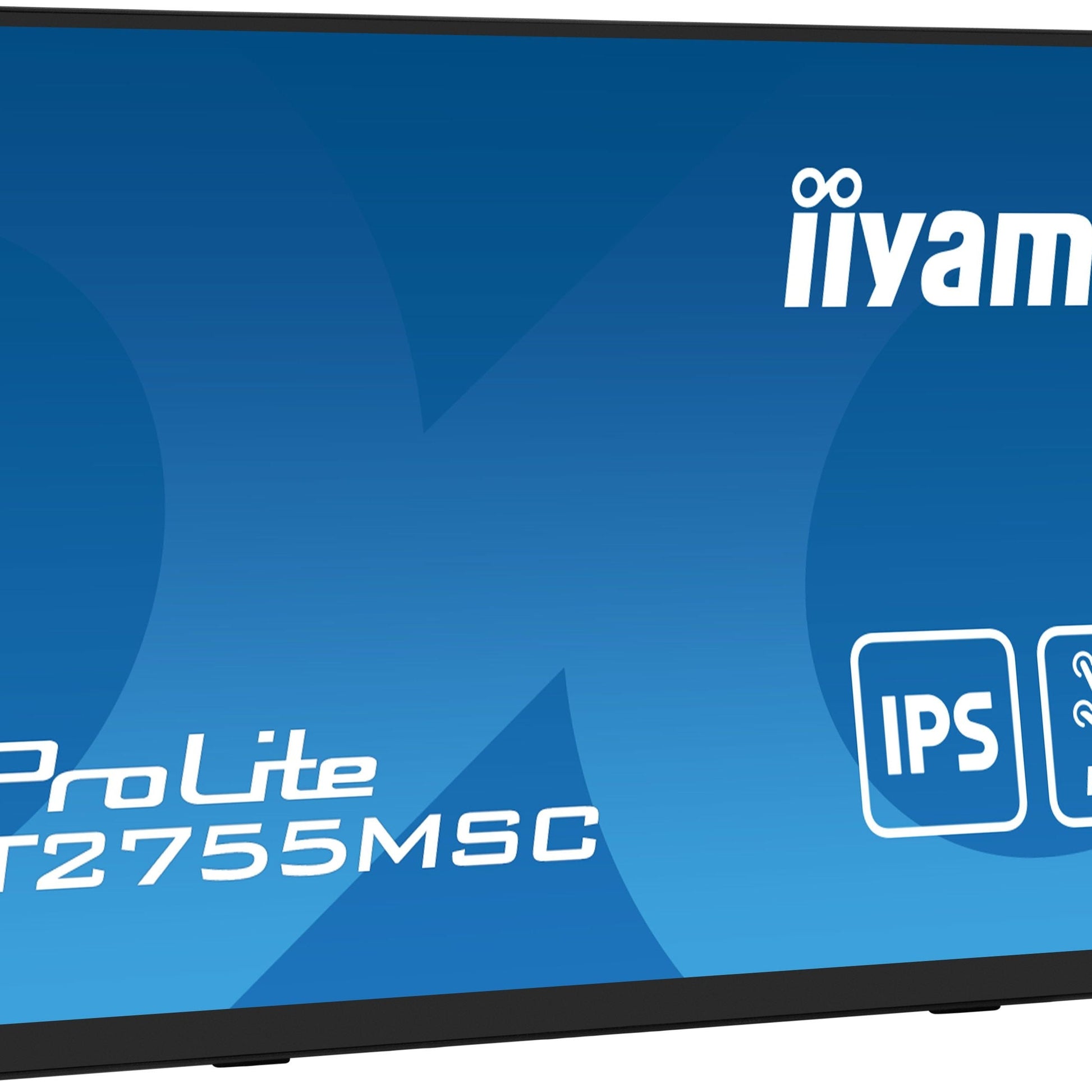 Dark Cyan iiyama ProLite T2755MSC-B1 computer monitor 68.6 cm (27") 1920 x 1080 pixels Full HD LED Touchscreen Tabletop Black