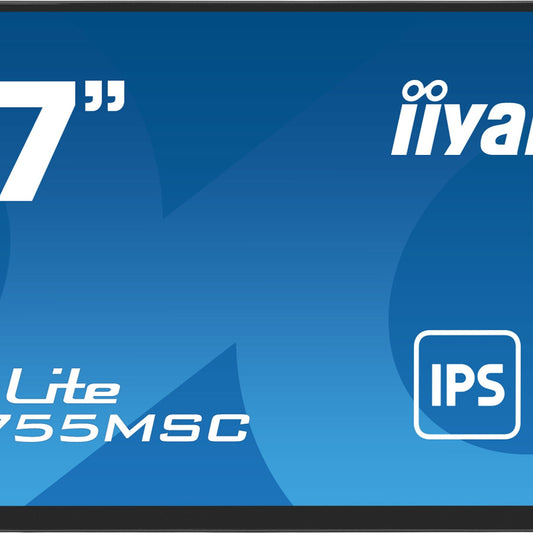 Dark Cyan iiyama ProLite T2755MSC-B1 computer monitor 68.6 cm (27") 1920 x 1080 pixels Full HD LED Touchscreen Tabletop Black