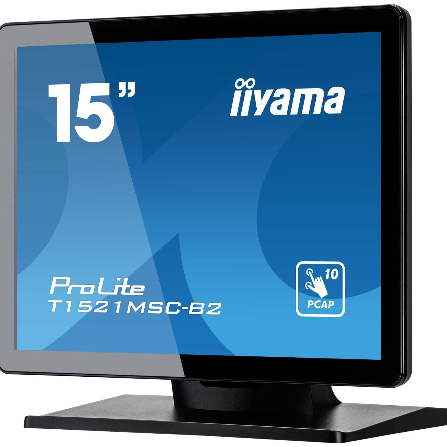 Steel Blue iiyama ProLite T1521MSC-B2 computer monitor 38.1 cm (15") 1024 x 768 pixels XGA LED Touchscreen Tabletop Black