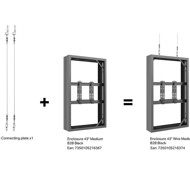 Dim Gray Multibrackets M Pro Series - Enclosure B2B Wire Kit