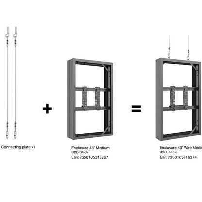 Dim Gray Multibrackets M Pro Series - Enclosure B2B Wire Kit