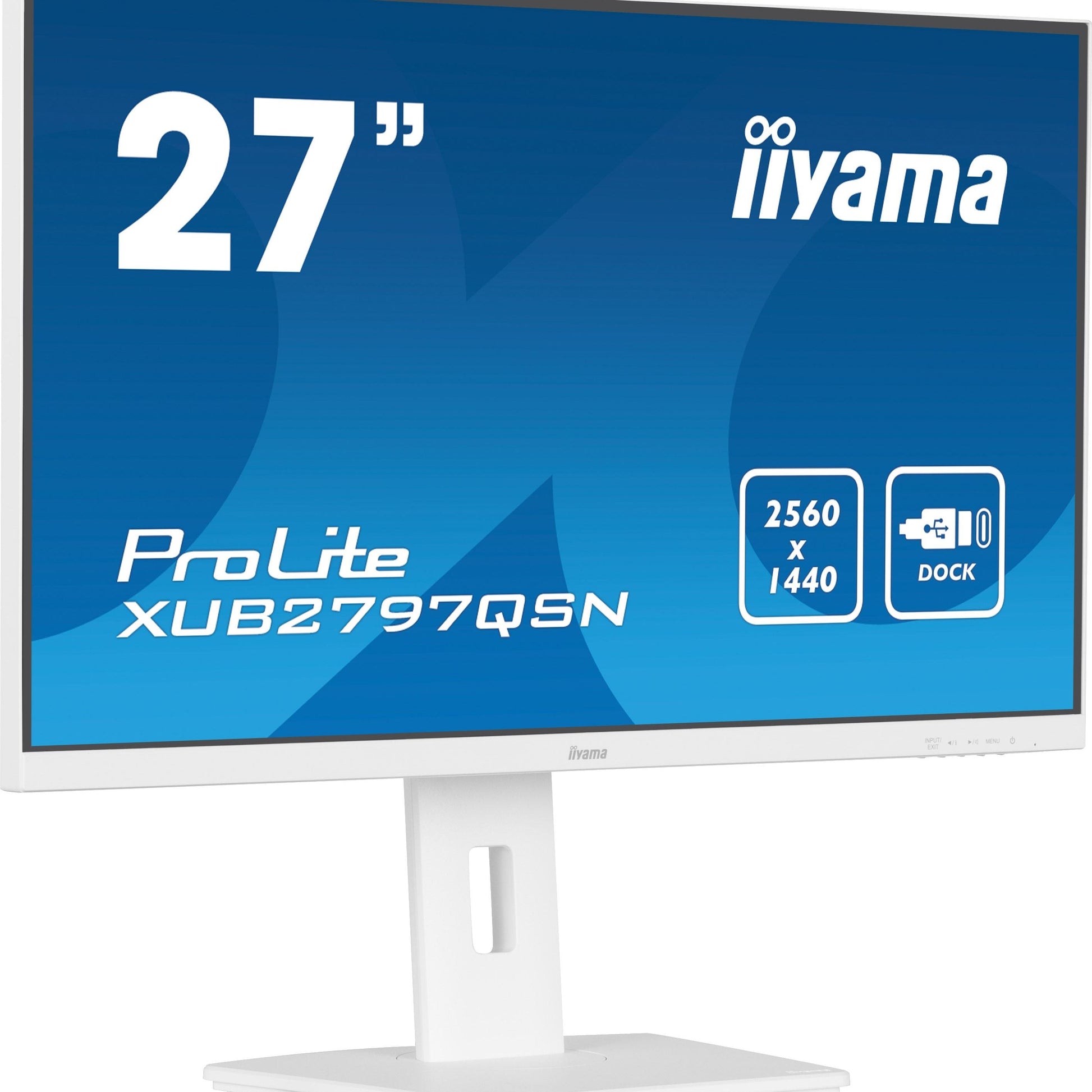 Dark Cyan iiyama G-MASTER XUB2797QSN-W2 computer monitor 68.6 cm (27") 2560 x 1440 pixels 4K Ultra HD LED White