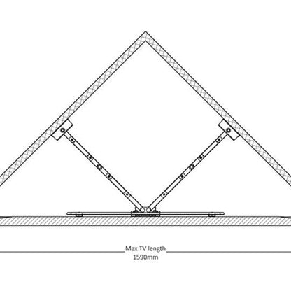 Light Gray Multibrackets M Universal Flexarm Full Motion Corner Mount HD