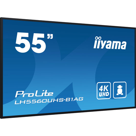 Dark Cyan iiyama ProLite LH5560UHS-B1AG 55" 4K UHD LED IPS Display with WiFi and Android OS