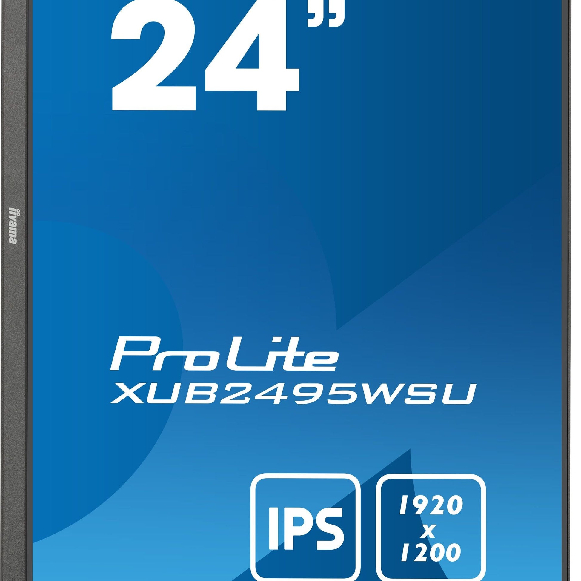 Dark Cyan iiyama ProLite XUB2495WSU-B7 computer monitor 61 cm (24") 1920 x 1200 pixels 4K Ultra HD LED Black