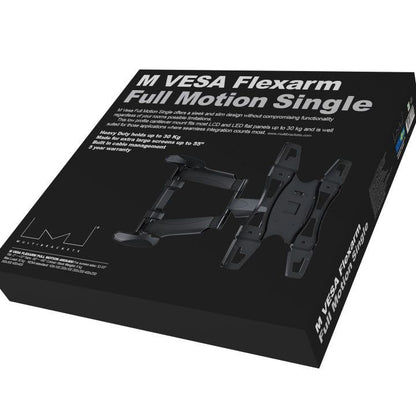 Black Multibrackets M VESA Flexarm Full Motion Single, 400x400
