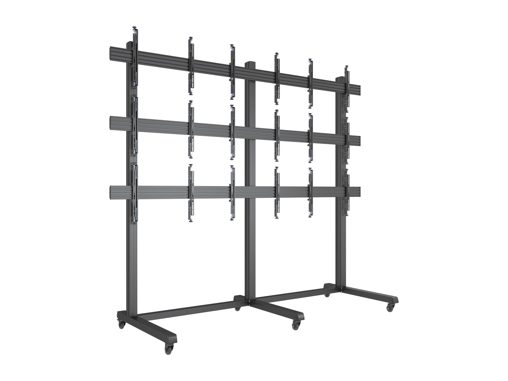 Dim Gray Multibrackets M Pro Series Video Wall Stand 3x3 43-65" Black