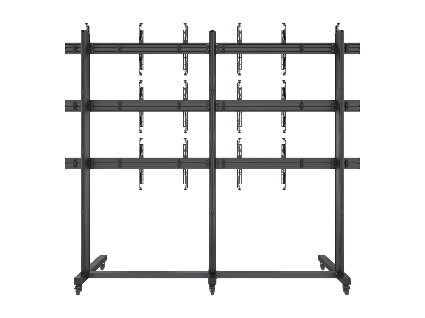 Dark Slate Gray Multibrackets M Pro Series Video Wall Stand 3x3 43-65" Black