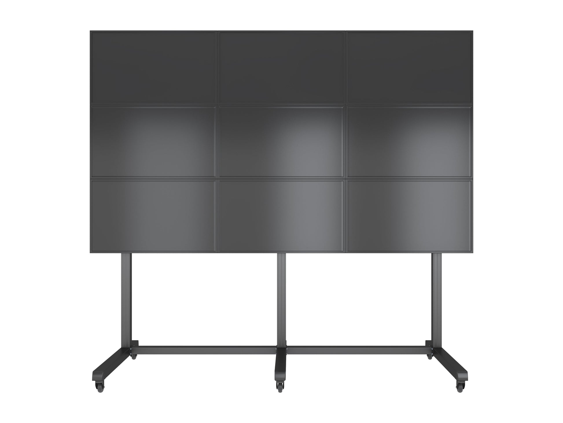 Dark Slate Gray Multibrackets M Pro Series Video Wall Stand 3x3 43-65" Black