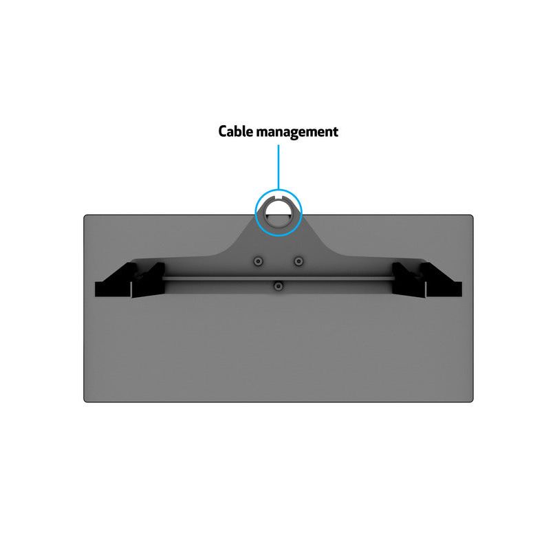 Slate Gray Multibrackets M VESA Tablestand Turn Black Small MAX 300x300
