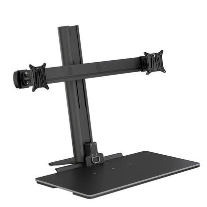 Dark Slate Gray Multibrackets M Easy Stand Dual Monitor Mount Black