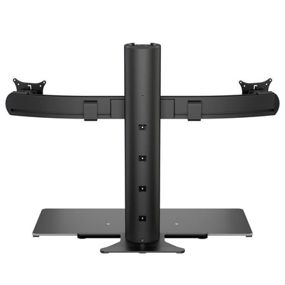 Dark Slate Gray Multibrackets M Easy Stand Dual Monitor Mount Black