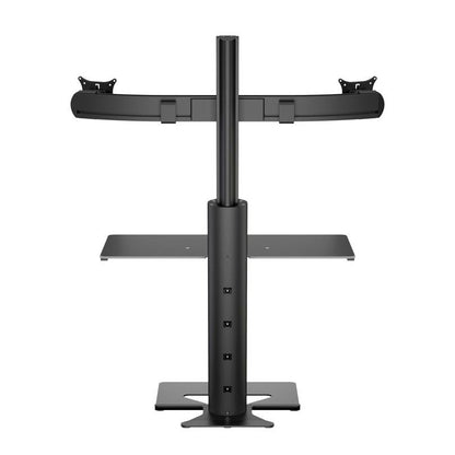 Dark Slate Gray Multibrackets M Easy Stand Dual Monitor Mount Black