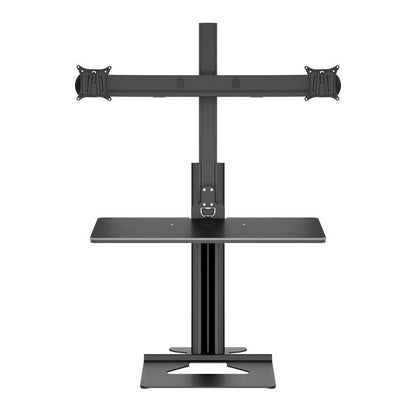 Dark Slate Gray Multibrackets M Easy Stand Dual Monitor Mount Black