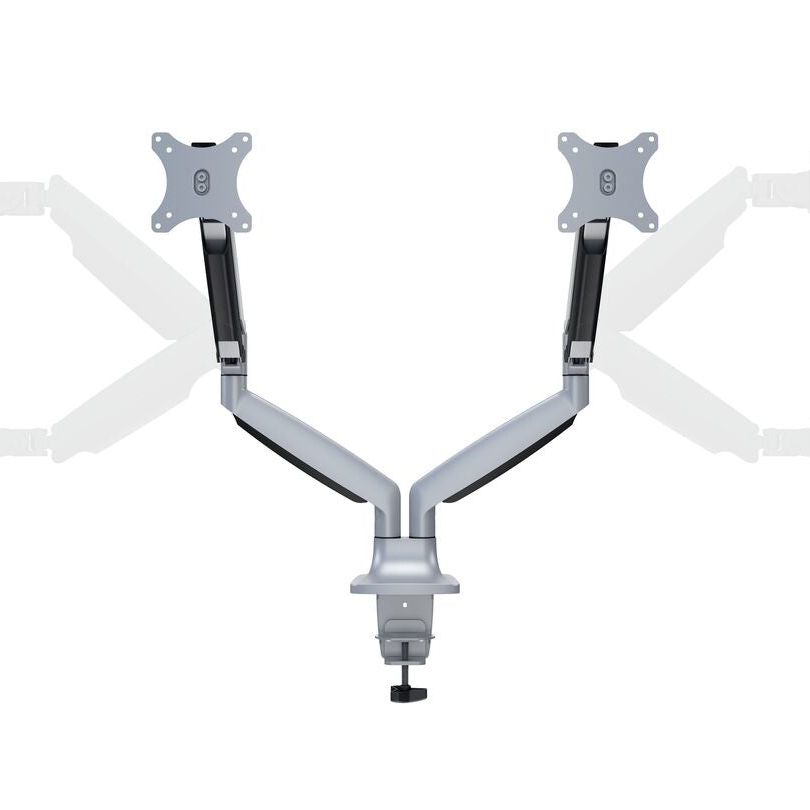 Light Gray Multibrackets M Deskmount Gas Spring Dual Silver
