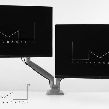 Black Multibrackets M Deskmount Gas Spring Dual Silver