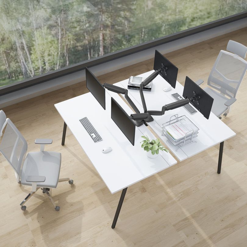 Rosy Brown Multibrackets M Deskmount Gas Spring Dual Black
