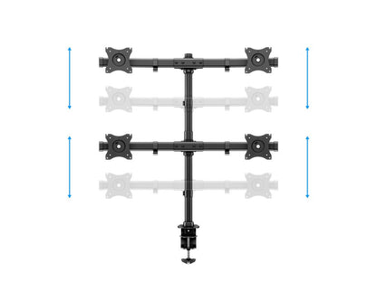 Light Gray Multibrackets M Deskmount Basic Quad
