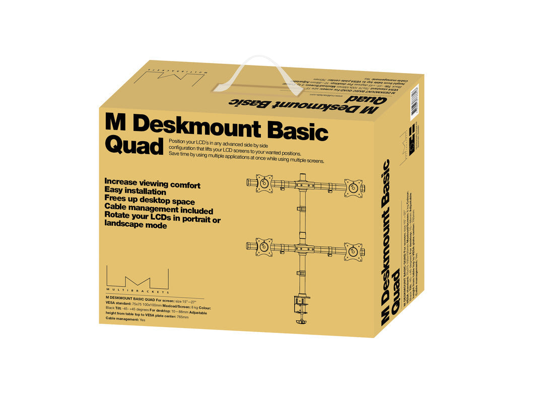 Dark Khaki Multibrackets M Deskmount Basic Quad