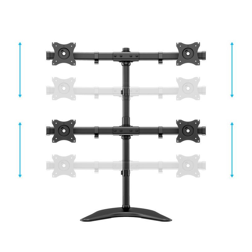 Light Gray Multibrackets M Deskstand Basic Quad