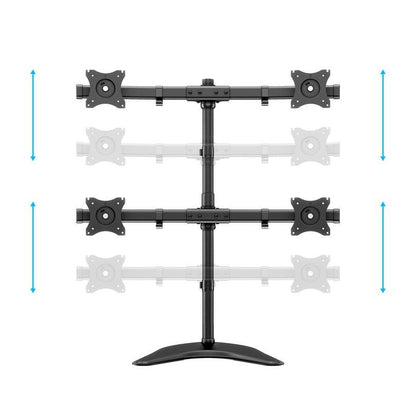 Light Gray Multibrackets M Deskstand Basic Quad
