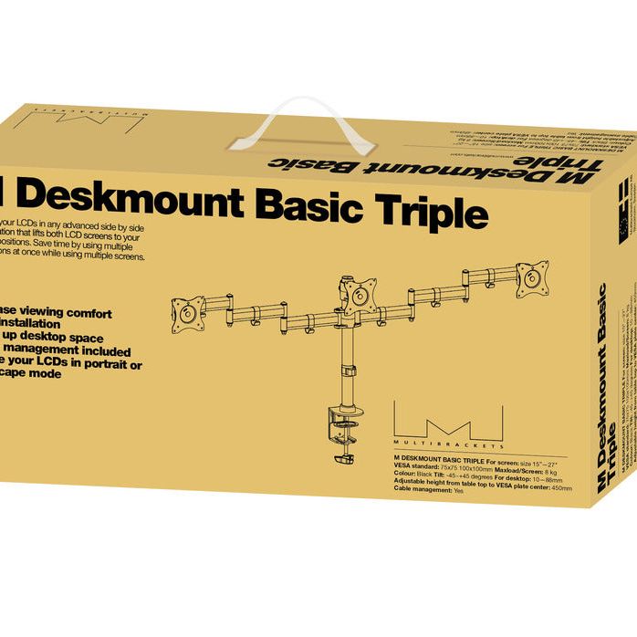 Dark Khaki Multibrackets M Deskmount Basic Triple