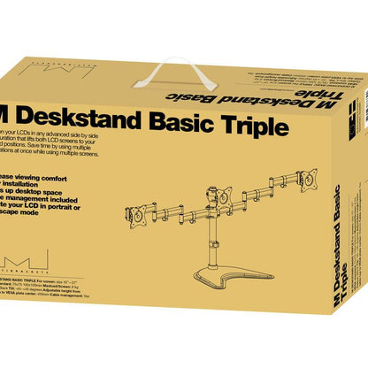 Dark Khaki Multibrackets M Deskstand Basic Triple