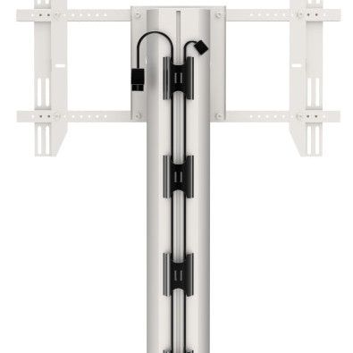 Light Gray Multibrackets M Public Display Stand Cable Management