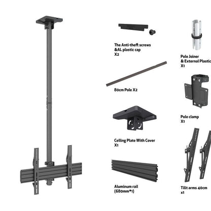 Dark Slate Gray Multibrackets M Ceiling Mount Pro MBC1U