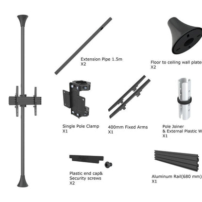 Dark Slate Gray Multibrackets M Floor to Ceiling Mount Pro MBFC1U