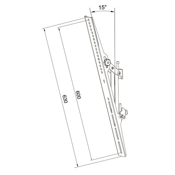 Dark Slate Gray Multibrackets M Pro Series - Tilt Arms 600mm