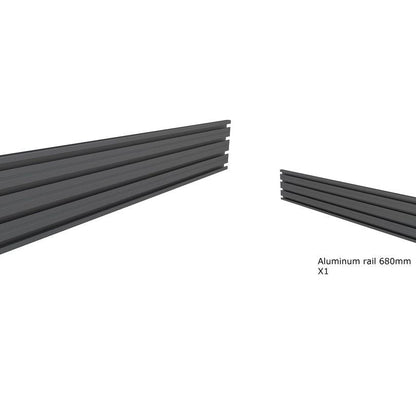 Dark Slate Gray Multibrackets M Pro Series - Single Screen Rail 68cm Black