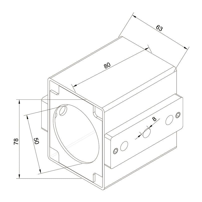 Dark Slate Gray Multibrackets M Pro Series - Pole Drill Fixture