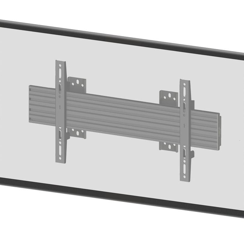 Light Gray Multibrackets M Wallmount Pro MBSTH1U 600x200 Fixed Black