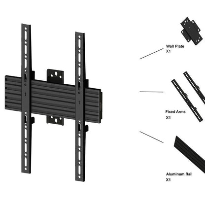 Dark Slate Gray Multibrackets M Wallmount Pro MBSTH1UP 200x600 Fixed Black