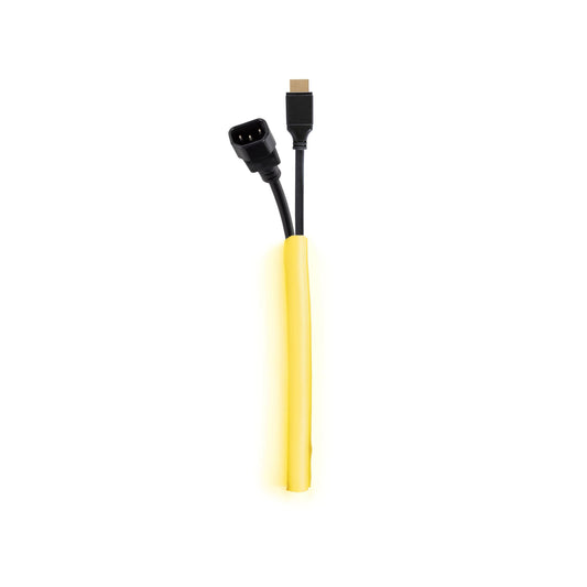Dark Slate Gray Multibrackets M Universal Cable Sock Self Wrapping 10mm Yellow 25m