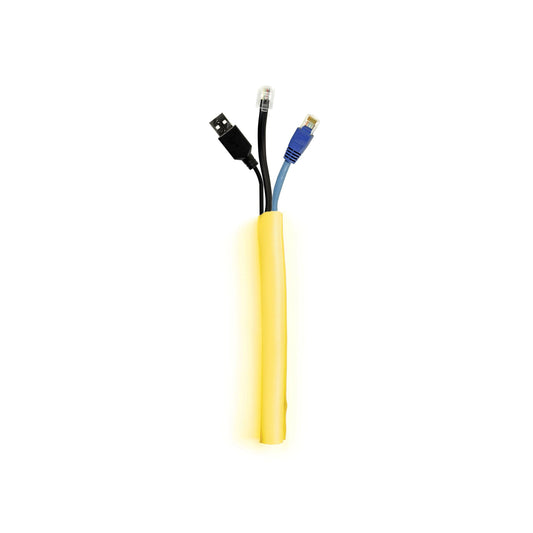 Beige Multibrackets M Universal Cable Sock Self Wrapping 19mm Yellow 25m
