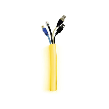 Beige Multibrackets M Universal Cable Sock Self Wrapping 25mm Yellow 25m
