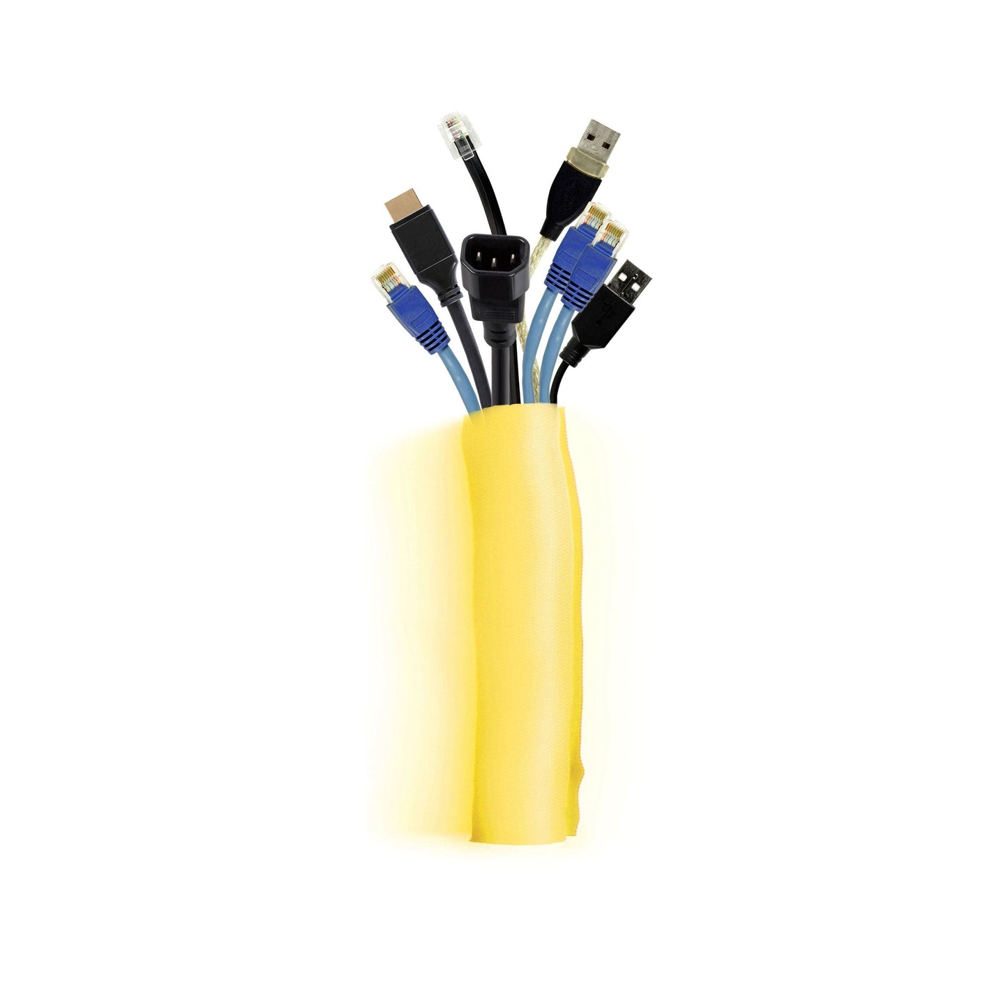 Dark Slate Gray Multibrackets M Universal Cable Sock Self Wrapping 40mm Yellow 25m