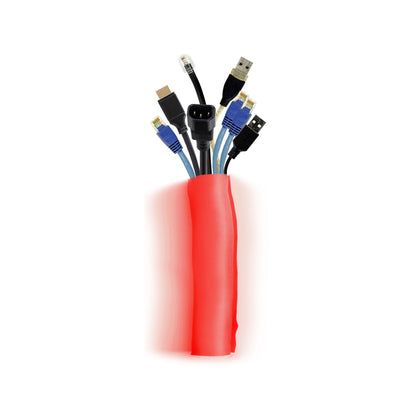 Dark Slate Gray Multibrackets M Universal Cable Sock Self Wrapping 40mm Red 25m